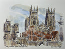 York Minster From Bootham Bar, York, Richard Briggs ORIGINAL WATERCOLOUR