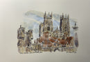 York Minster From Bootham Bar, York, Richard Briggs ORIGINAL WATERCOLOUR
