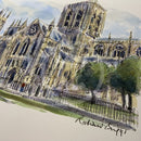 York Minster From Deangate, York, Richard Briggs ORIGINAL WATERCOLOUR