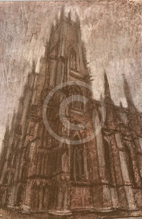 York Minster Study, Pastel ORIGINAL by Joe Gill