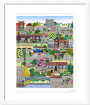 York Museum Gardens, Art Print by Linda Mellin - Mounted Print
