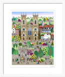 York The Minster, Art Print by Linda Mellin - Mounted Print