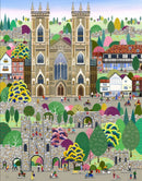 York The Minster, Art Print by Linda Mellin - Mounted Print