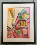 York: The Shambles (Giclée) by Ilona Drew Black Frame Small Linear