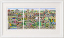 York The Walled City, Triptych Art Print by Linda Mellin PRE-ORDER - Art Print