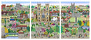 York The Walled City, Triptych Art Print by Linda Mellin PRE-ORDER - Art Print