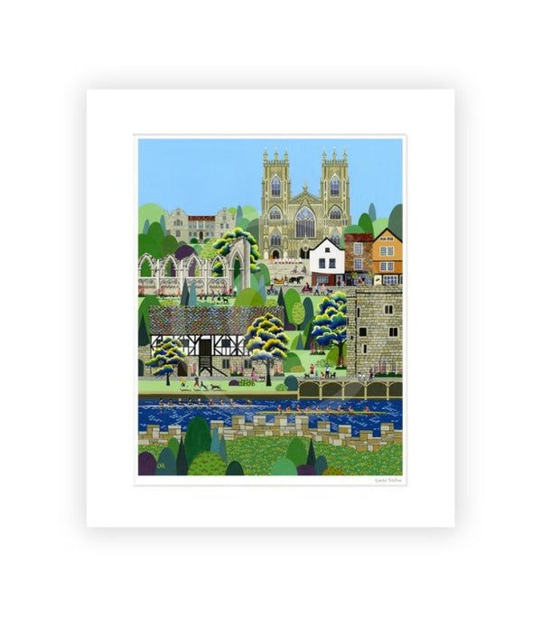 York (West Wing) By Linda Mellin Small / Mounted