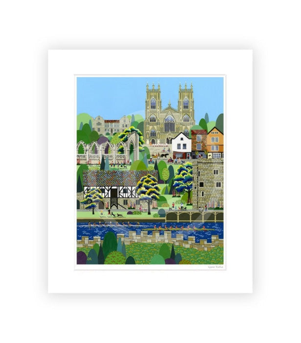 York (West Wing) By Linda Mellin Small / Mounted