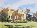 Yorkshire Museum an ORIGINAL watercolour by Abdul Malik Nobel Original Painting