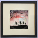 Zombie Apocalypse, Worm Moon, Viking Invaders Rise by Mark Braithwaite framed