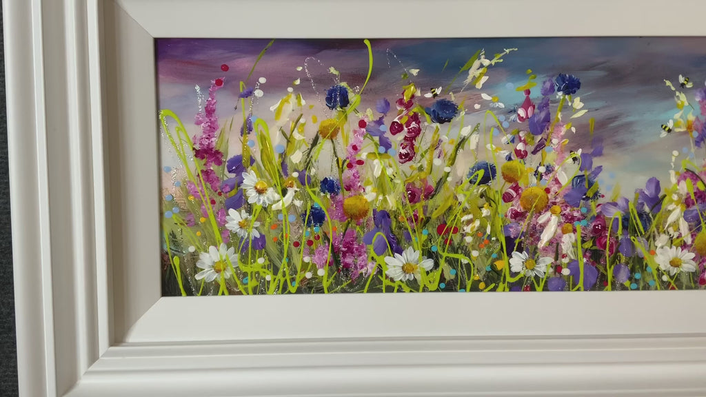 Mystic Meadow (10x35”) ORIGINAL PAINTING by Rozanne Bell