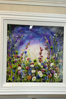 Mystic Meadow - Dreams of Summer (24x24") ORIGINAL PAINTING by Rozanne Bell SOLD