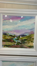 Heather Moorland (24x24") ORIGINAL PAINTING by Rozanne Bell SOLD