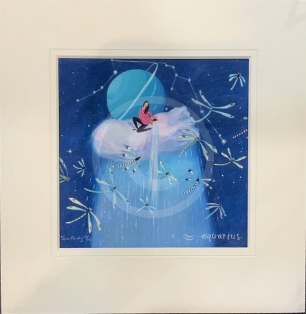 Aquarius - Signs of the Zodiac by Jenni Murphy Limited Edition Print