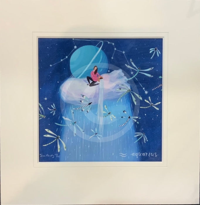 Aquarius - Signs of the Zodiac by Jenni Murphy Limited Edition Print