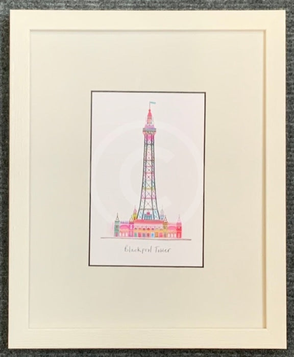 Blackpool Tower Print by Ilona Drew
