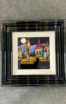 SOLD By The Light Of The Silvery Moon VI (10x10") ORIGINAL PAINTING by Rozanne Bell