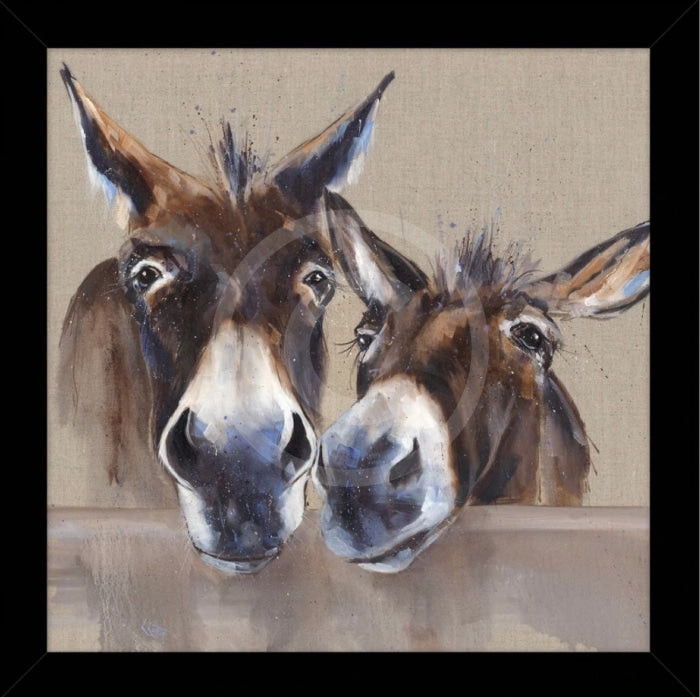 Coffee and Cream donkey print by Louise Luton