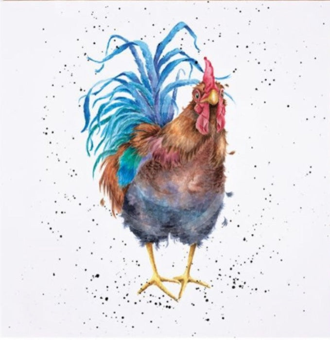 Colours of the Rainbow by Hannah Dale, Print of Cockerel 