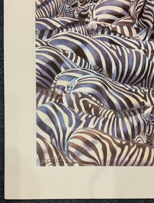 Confusion At The Edge, Limited Edition Zebra Print by Lyndsey Selley