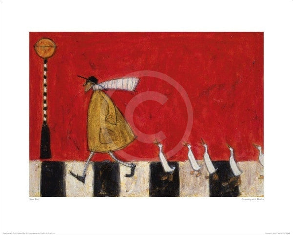 Crossing With Ducks By Sam Toft