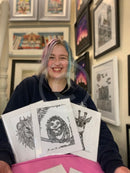 Artist Emily Child at The Braithwaite Gallery