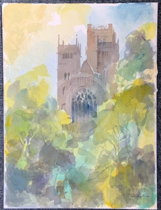 Durham Cathedral - John Bastin ORIGINAL WATERCOLOUR