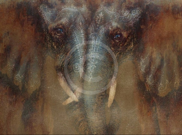 E-Love elephant print by Amanda Stratford