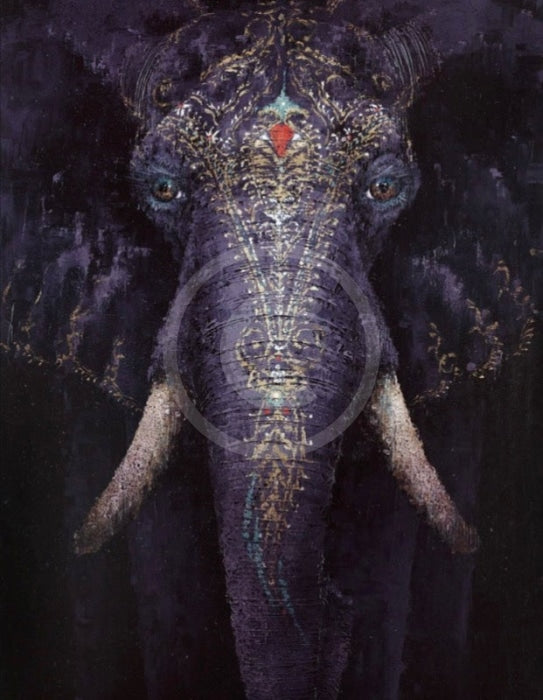 Filigree Tattoo, Elephant Print by Amanda Stratford 