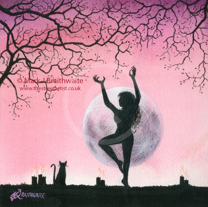 From The Shadows; Pink Moon Worship 4 By Mark Braithwaite Art Print