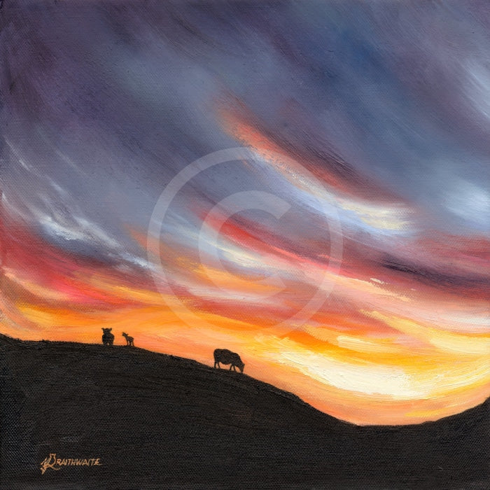 Indigo Sunset, North York Moors by Mark Braithwaite