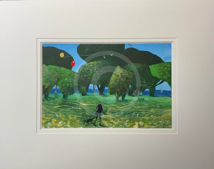 Just A Walk In The Park, Original Painting by Sue Howells