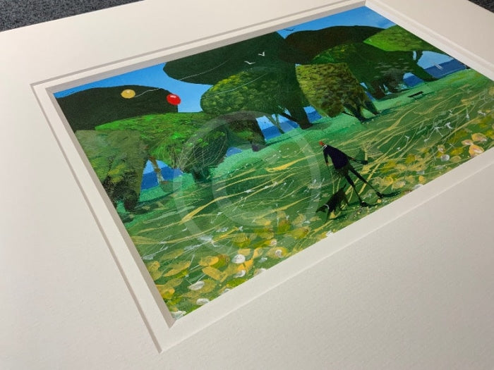 Just A Walk In The Park, Original Painting by Sue Howells