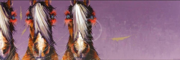 Looking Not Hoofing, Equestrian Horse Print by Amanda Stratford 