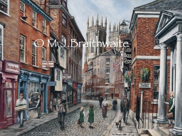 Low Petergate In The 1920S By Mark Braithwaite