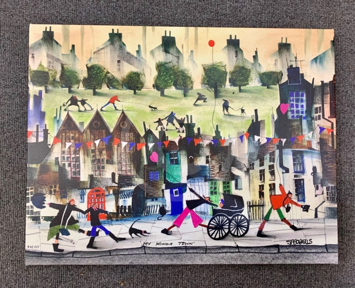 My Kinda Town Limited Edition On Canvas By Sue Howells