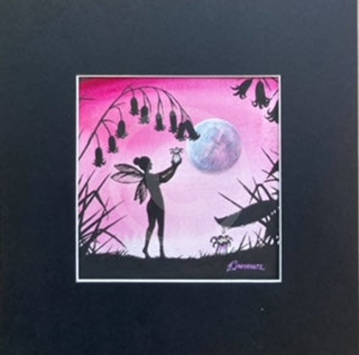 Original From The Shadows; Pink Moon The Moonlight Collector By Mark Braithwaite