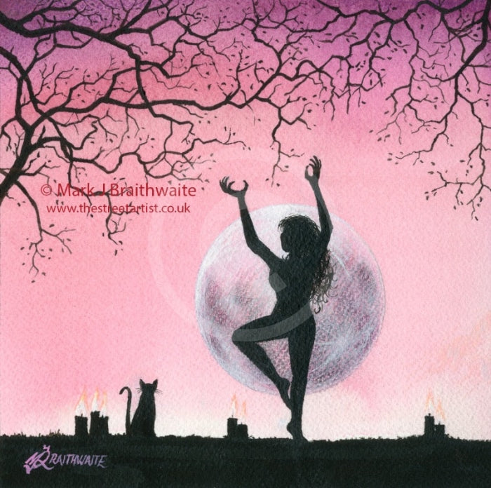 ORIGINAL From the Shadows; Pink Moon, Worship 4 by Mark Braithwaite
