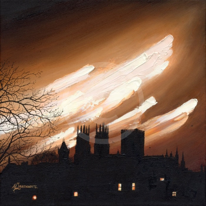 Mocha Skies, York Minster from the Walls by Mark Braithwaite