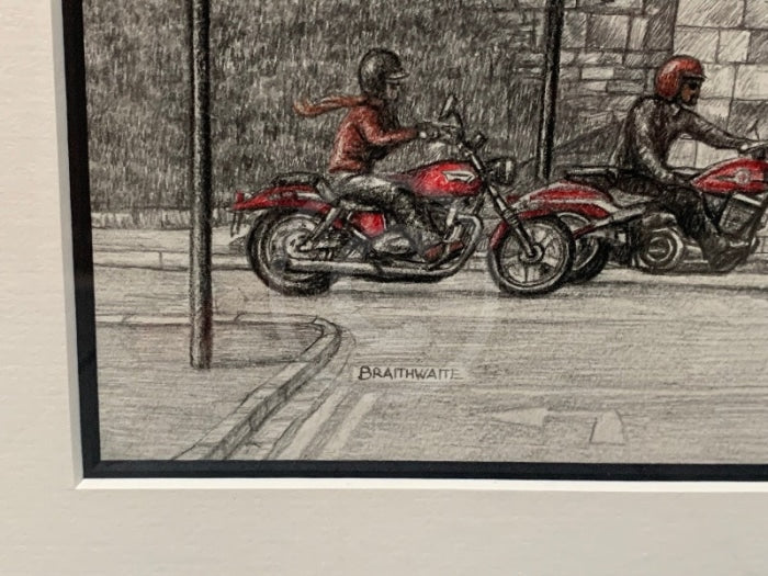 ORIGINAL - Mods & Rockers; Pencil Drawing by Mark Braithwaite