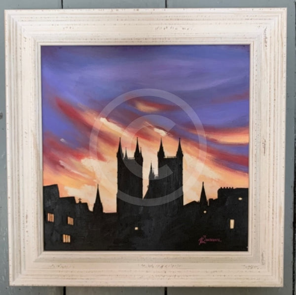 ORIGINAL Purple Haze, Lincoln Cathedral by Mark Braithwaite