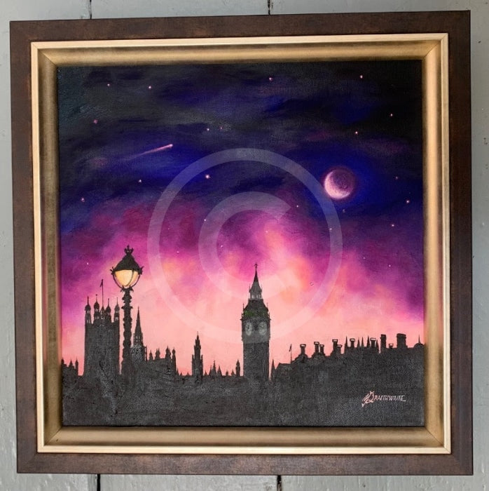 ORIGINAL Starry Night, Embankment at Westminster, Equuleus by Mark Braithwaite