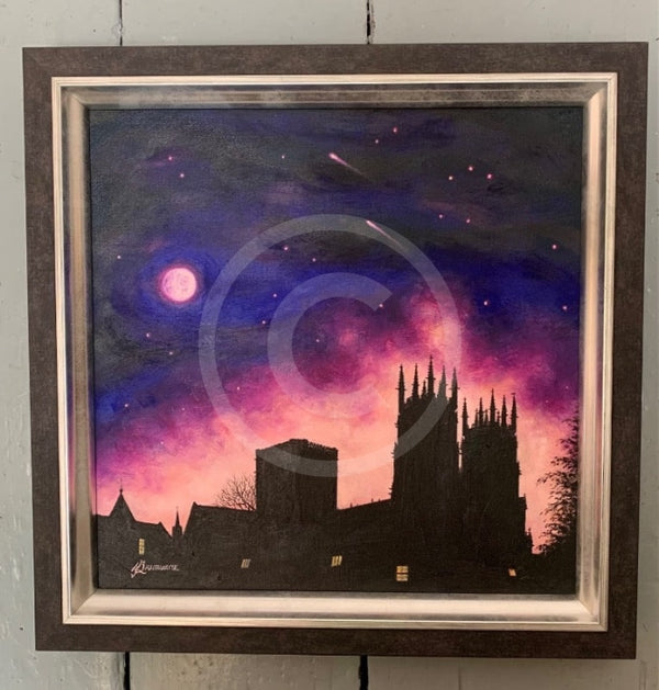 ORIGINAL Starry Night, York Minster from Deans Park, Auriga by Mark Braithwaite