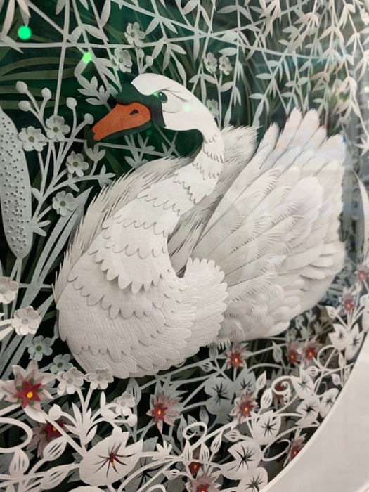 Original Swan Paper Cut By Anna Cook