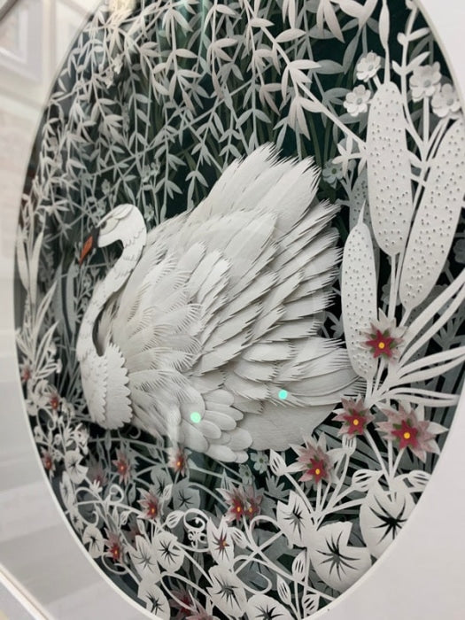 Original Swan Paper Cut By Anna Cook