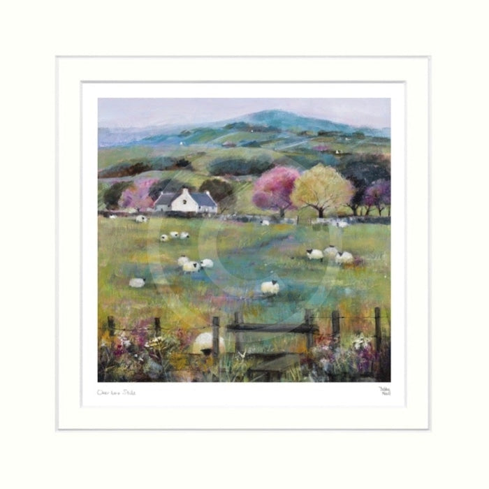 Over The Stile By Debbie Neill Mounted Miniature