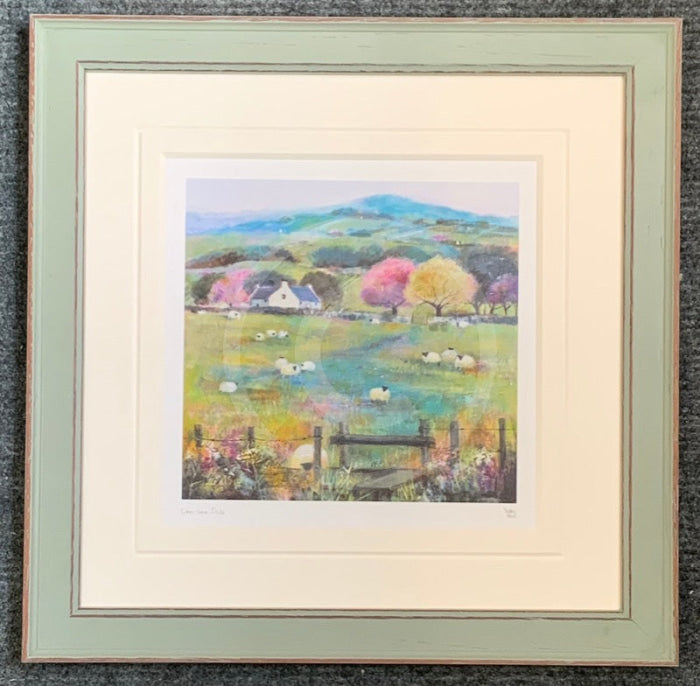 Over the Stile by Debbie Neill Mounted Miniature