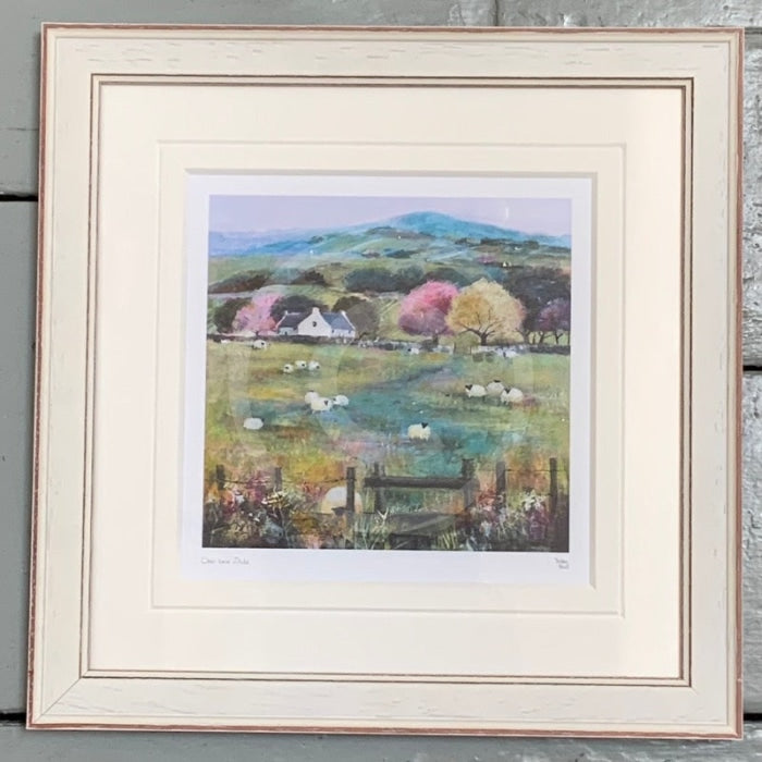 Over the Stile by Debbie Neill Mounted Miniature