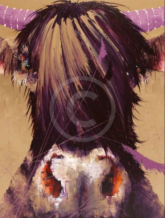 Parallel lines, Cow Print by Amanda Stratford 
