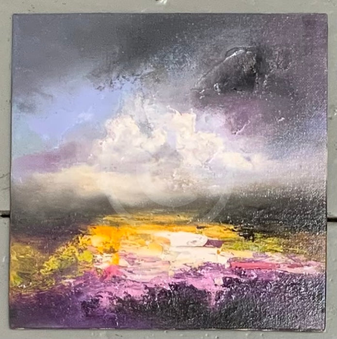 Purple Fields - ORIGINAL Oil Painting by Anna Schofield